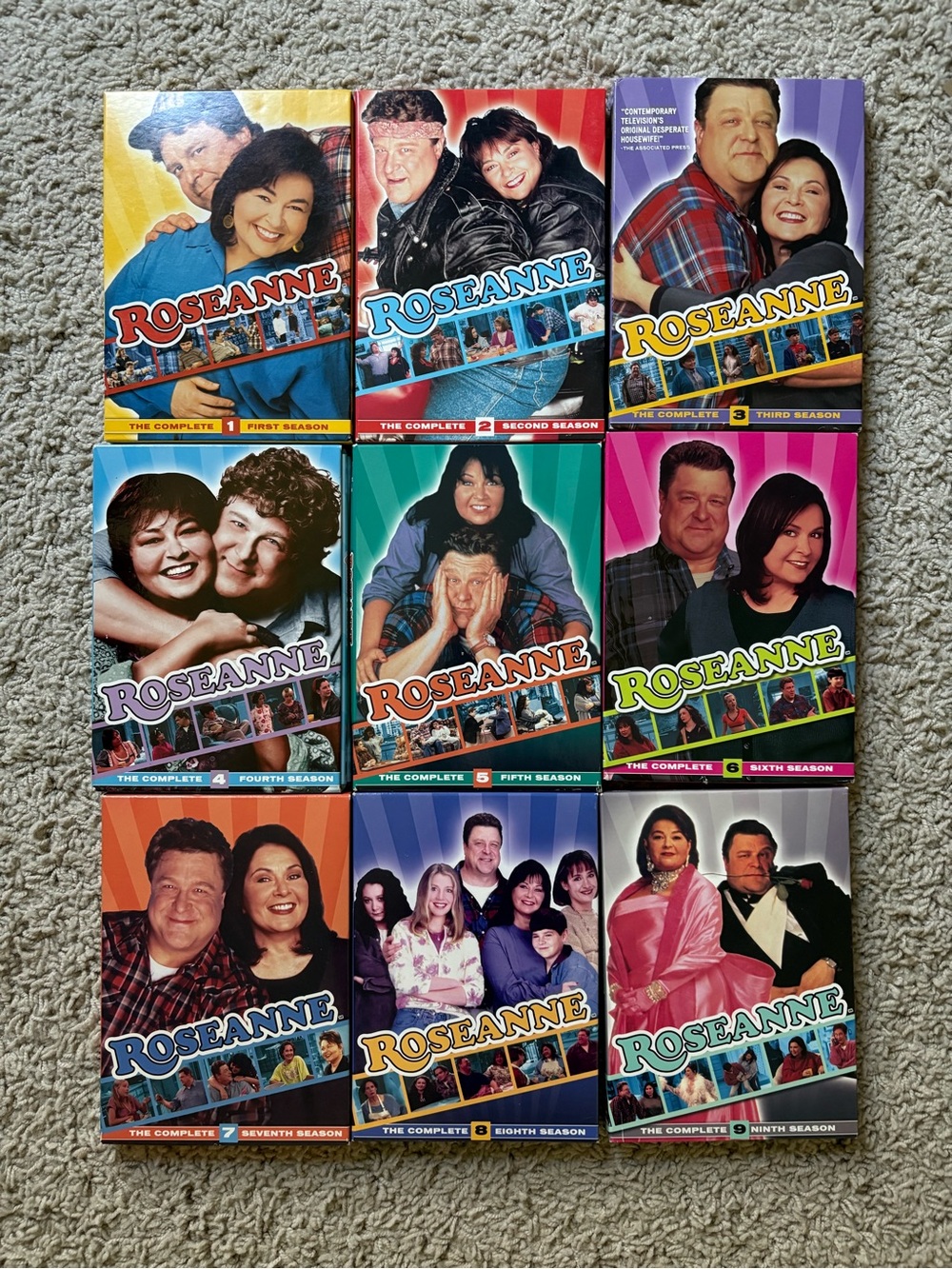 Roseanne Complete Series DVD Set Seasons 1-9 Full TV Series 222 Episodes 36 Disc